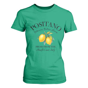 Positano Lemons T Shirt For Women Fresh from the Amalfi Coast Italian Fruit TS02 Irish Green Print Your Wear