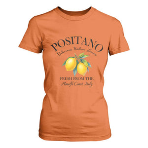 Positano Lemons T Shirt For Women Fresh from the Amalfi Coast Italian Fruit TS02 Orange Print Your Wear