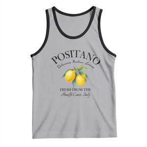 Positano Lemons Tank Top Fresh from the Amalfi Coast Italian Fruit TS02 Athletic Heather Black Print Your Wear