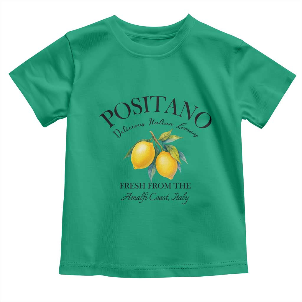 Positano Lemons Toddler T Shirt Fresh from the Amalfi Coast Italian Fruit TS02 Irish Green Print Your Wear