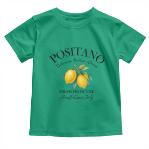 Positano Lemons Toddler T Shirt Fresh from the Amalfi Coast Italian Fruit TS02 Irish Green Print Your Wear