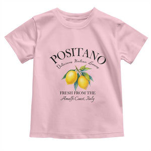 Positano Lemons Toddler T Shirt Fresh from the Amalfi Coast Italian Fruit TS02 Light Pink Print Your Wear