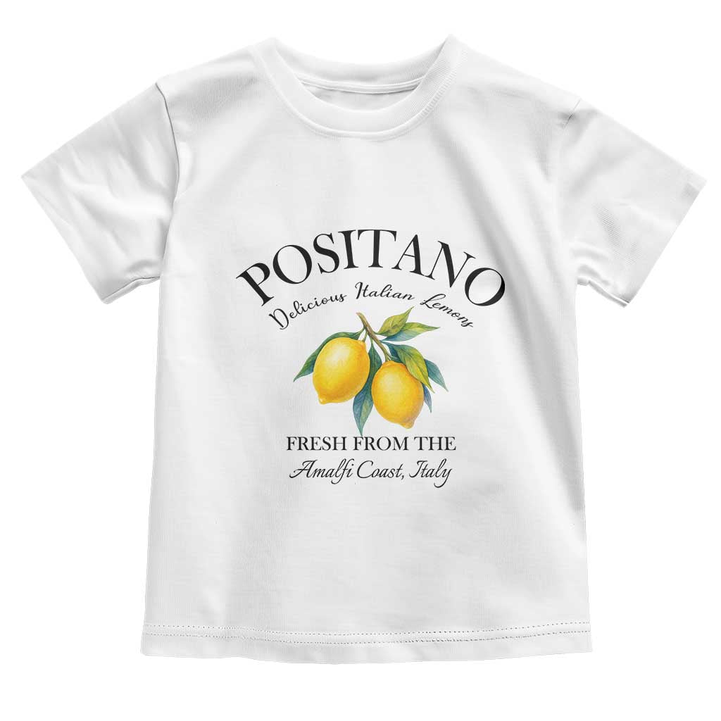 Positano Lemons Toddler T Shirt Fresh from the Amalfi Coast Italian Fruit TS02 White Print Your Wear