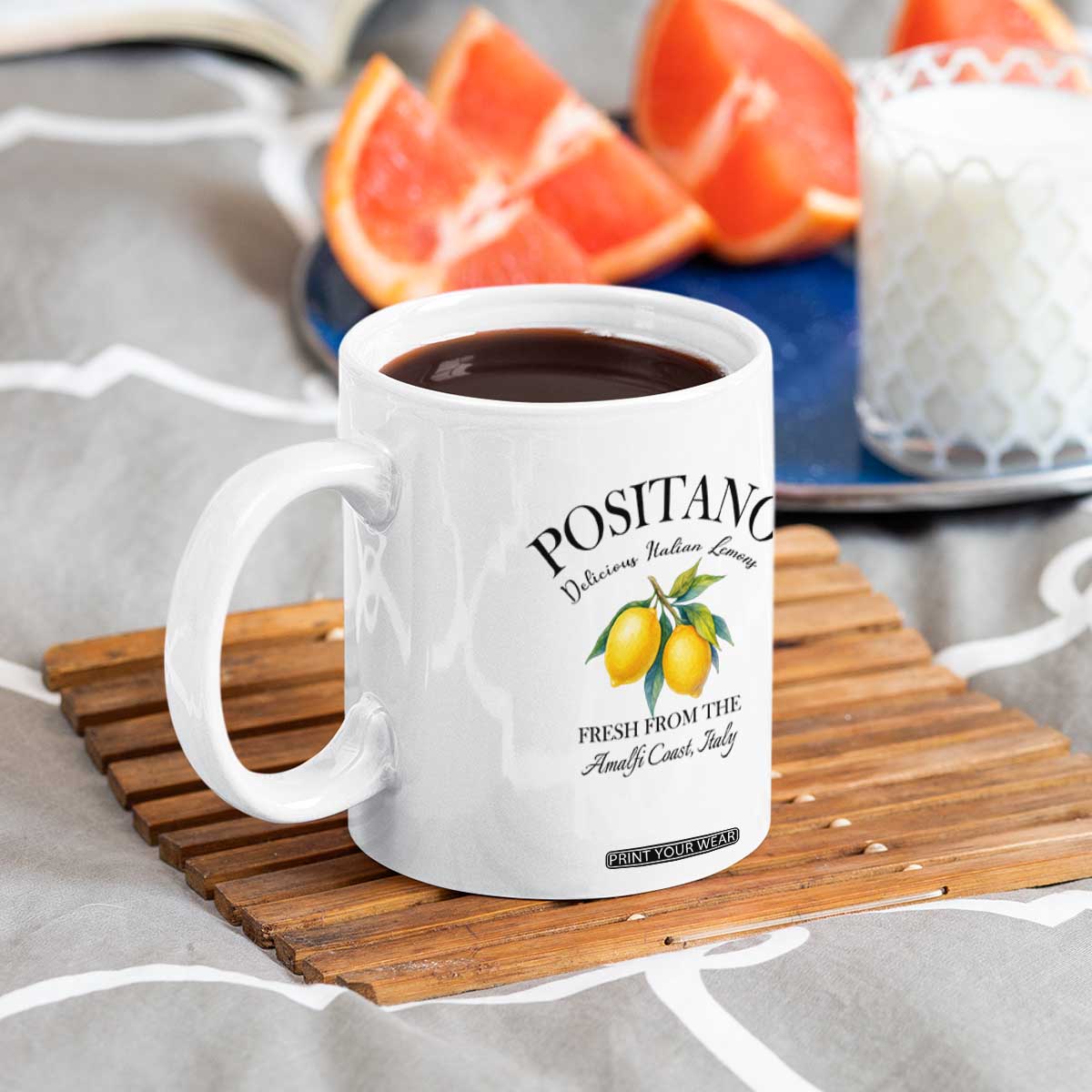 Positano Lemons Coffee Mug Fresh from the Amalfi Coast Italian Fruit TS02 Print Your Wear