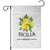 Sicilia Italia Fresh Lemon Garden Flag Italian Sicilians Floral Citrus from Southern Italy TS02 White Print Your Wear
