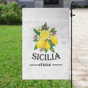 Sicilia Italia Fresh Lemon Garden Flag Italian Sicilians Floral Citrus from Southern Italy TS02 Print Your Wear