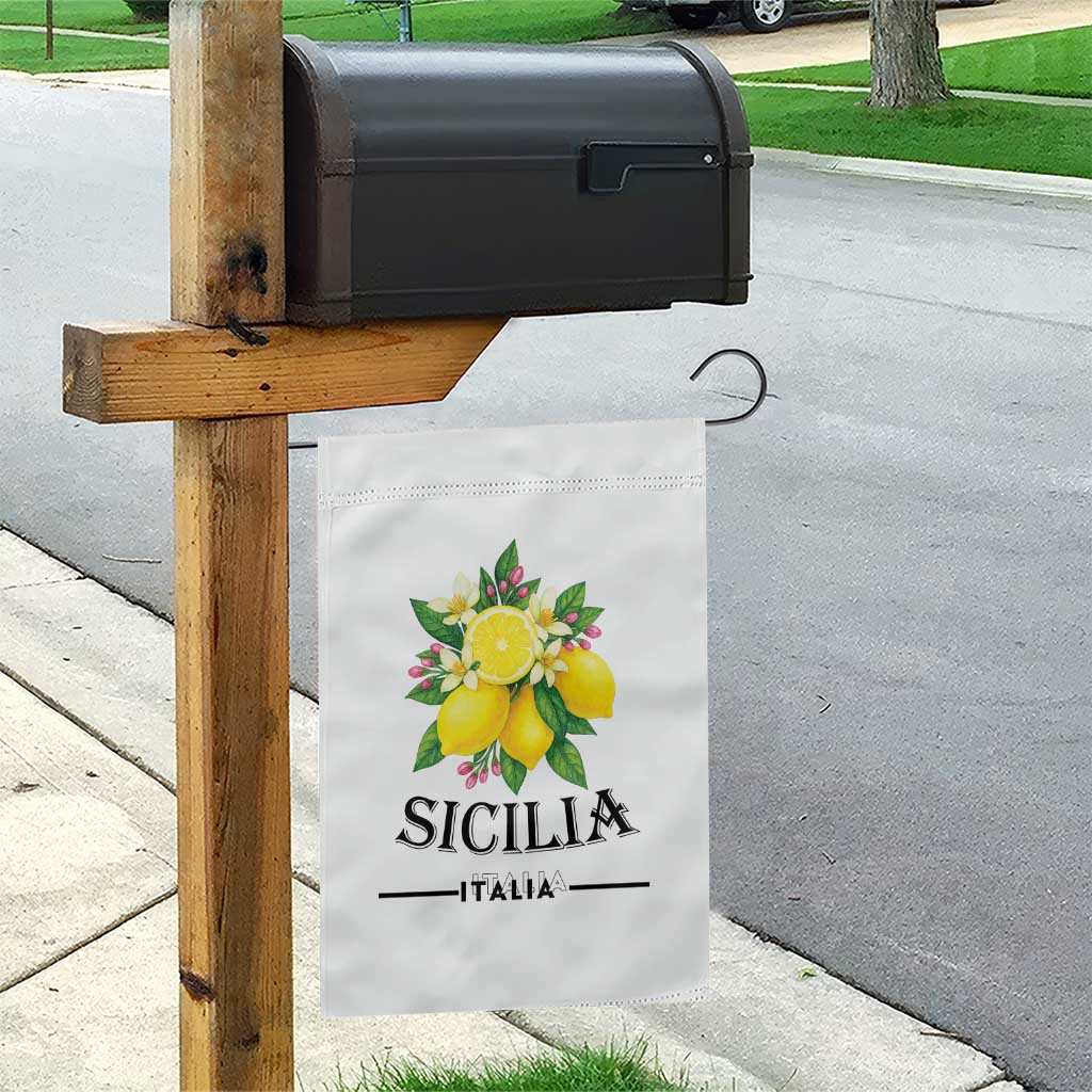 Sicilia Italia Fresh Lemon Garden Flag Italian Sicilians Floral Citrus from Southern Italy TS02 Print Your Wear