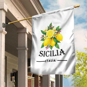 Sicilia Italia Fresh Lemon Garden Flag Italian Sicilians Floral Citrus from Southern Italy TS02 Print Your Wear