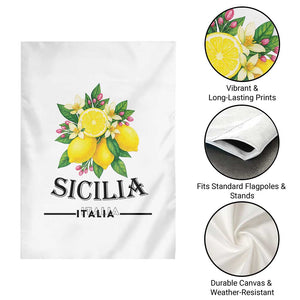 Sicilia Italia Fresh Lemon Garden Flag Italian Sicilians Floral Citrus from Southern Italy TS02 Print Your Wear
