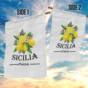 Sicilia Italia Fresh Lemon Garden Flag Italian Sicilians Floral Citrus from Southern Italy TS02 Print Your Wear