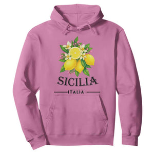 Sicilia Italia Fresh Lemon Hoodie Italian Sicilians Floral Citrus from Southern Italy TS02 Azalea Print Your Wear