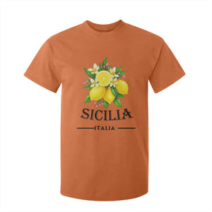 Sicilia Italia Fresh Lemon T Shirt For Kid Italian Sicilians Floral Citrus from Southern Italy TS02 Orange Print Your Wear