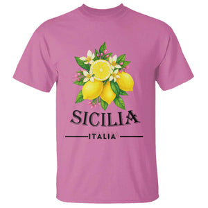 Sicilia Italia Fresh Lemon T Shirt Italian Sicilians Floral Citrus from Southern Italy TS02 Azalea Print Your Wear