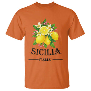 Sicilia Italia Fresh Lemon T Shirt Italian Sicilians Floral Citrus from Southern Italy TS02 Orange Print Your Wear