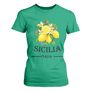 Sicilia Italia Fresh Lemon T Shirt For Women Italian Sicilians Floral Citrus from Southern Italy TS02 Irish Green Print Your Wear