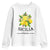 Sicilia Italia Fresh Lemon Youth Sweatshirt Italian Sicilians Floral Citrus from Southern Italy TS02 White Print Your Wear