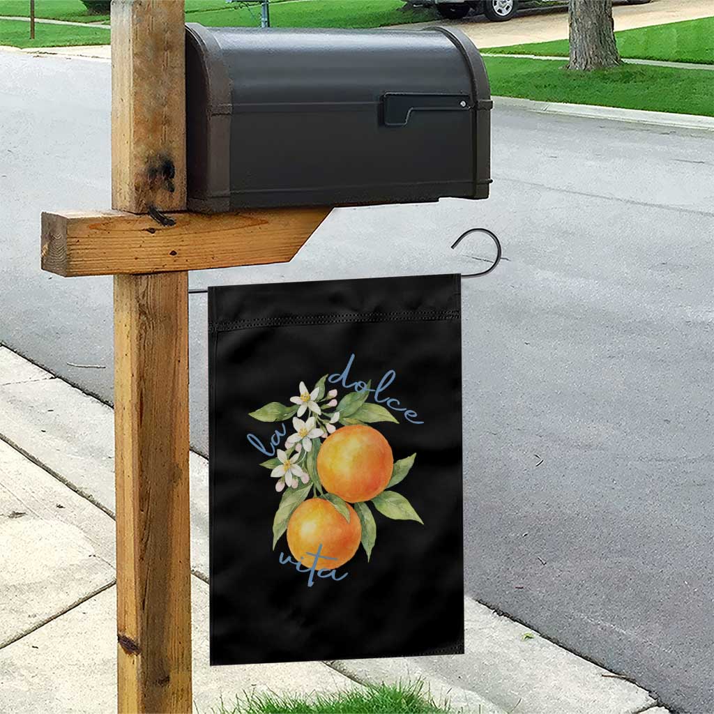 La Dolce Vita Oranges Garden Flag Romantic Italian Citrus Blossom Mediterranean Charm TS02 Print Your Wear
