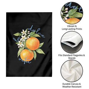 La Dolce Vita Oranges Garden Flag Romantic Italian Citrus Blossom Mediterranean Charm TS02 Print Your Wear