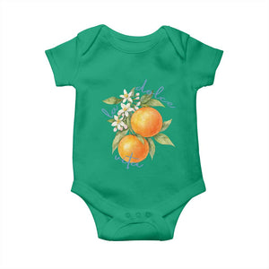 La Dolce Vita Oranges Baby Onesie Romantic Italian Citrus Blossom Mediterranean Charm TS02 Irish Green Print Your Wear