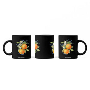 La Dolce Vita Oranges Coffee Mug Romantic Italian Citrus Blossom Mediterranean Charm TS02 Print Your Wear
