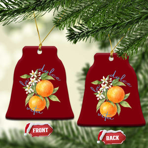 La Dolce Vita Oranges Ceramic Ornament Romantic Italian Citrus Blossom Mediterranean Charm TS02 Print Your Wear