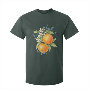 La Dolce Vita Oranges T Shirt For Kid Romantic Italian Citrus Blossom Mediterranean Charm TS02 Dark Forest Green Print Your Wear