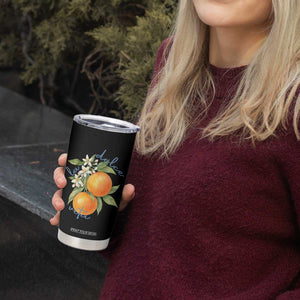 La Dolce Vita Oranges Tumbler Cup Romantic Italian Citrus Blossom Mediterranean Charm TS02 Print Your Wear