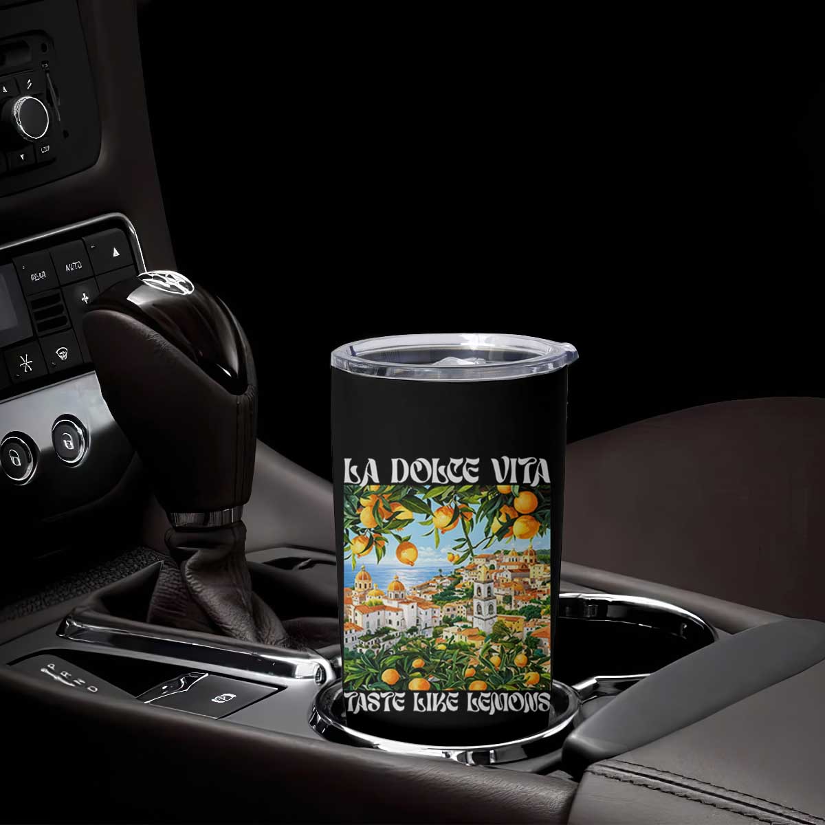 La Dolce Vita Taste Like Lemons Tumbler Cup Retro Italian Village Citrus Summer Wanderlusters TS02 Print Your Wear