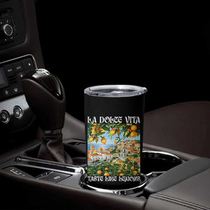 La Dolce Vita Taste Like Lemons Tumbler Cup Retro Italian Village Citrus Summer Wanderlusters TS02 Print Your Wear