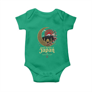 Islamic Republic of Japan Aesthetic Graphic Baby Onesie Mount Fuji Mosque Cultural Fusion