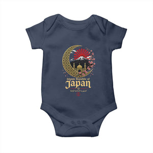 Islamic Republic of Japan Aesthetic Graphic Baby Onesie Mount Fuji Mosque Cultural Fusion