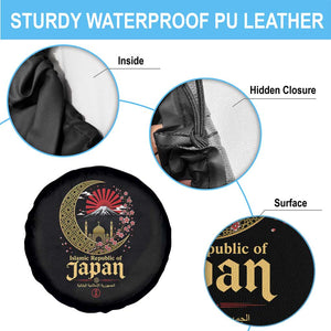 Islamic Republic of Japan Aesthetic Graphic Spare Tire Cover Mount Fuji Mosque Cultural Fusion TS02 Print Your Wear