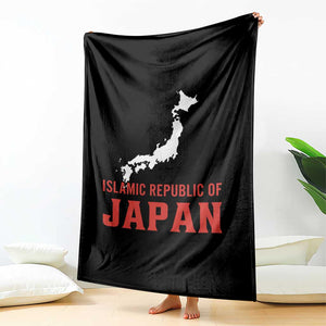 Islamic Republic of Japan Country Map Graphic Throw Blanket Viral Political Satire Meme TS02 Print Your Wear