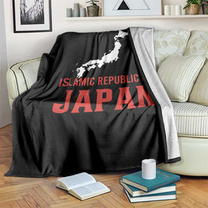 Islamic Republic of Japan Country Map Graphic Throw Blanket Viral Political Satire Meme TS02 Print Your Wear