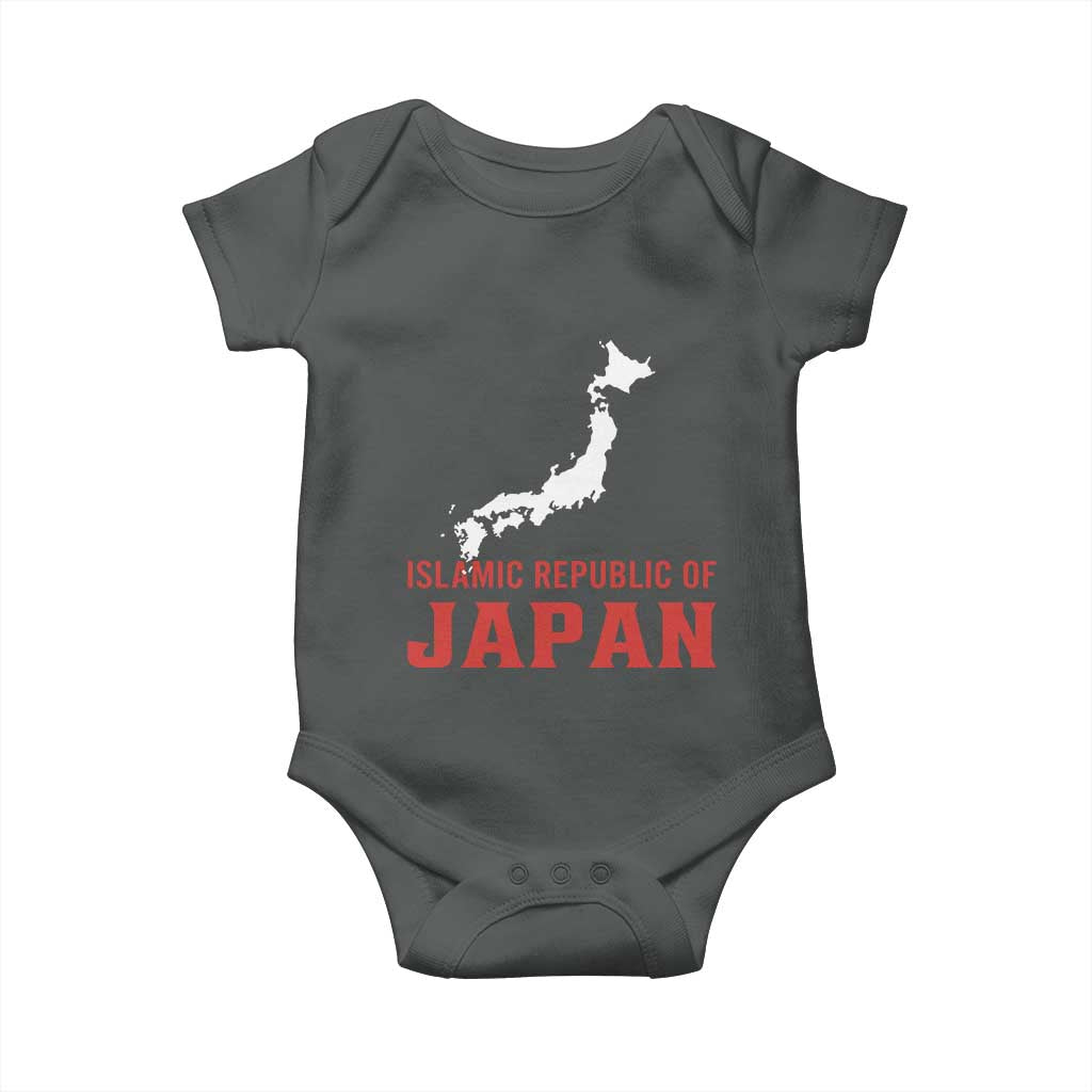 Islamic Republic of Japan Country Map Graphic Baby Onesie Viral Political Satire Meme