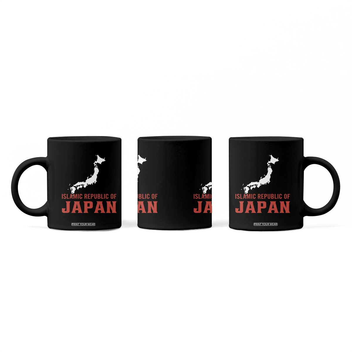Islamic Republic of Japan Country Map Graphic Coffee Mug Viral Political Satire Meme TS02 Print Your Wear