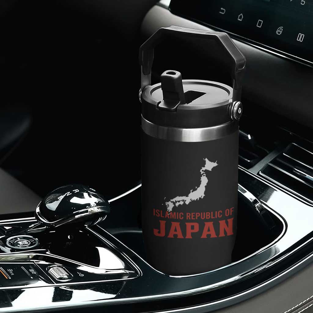Islamic Republic of Japan Country Map Graphic Flip Straw Tumbler Viral Political Satire Meme TS02 Print Your Wear