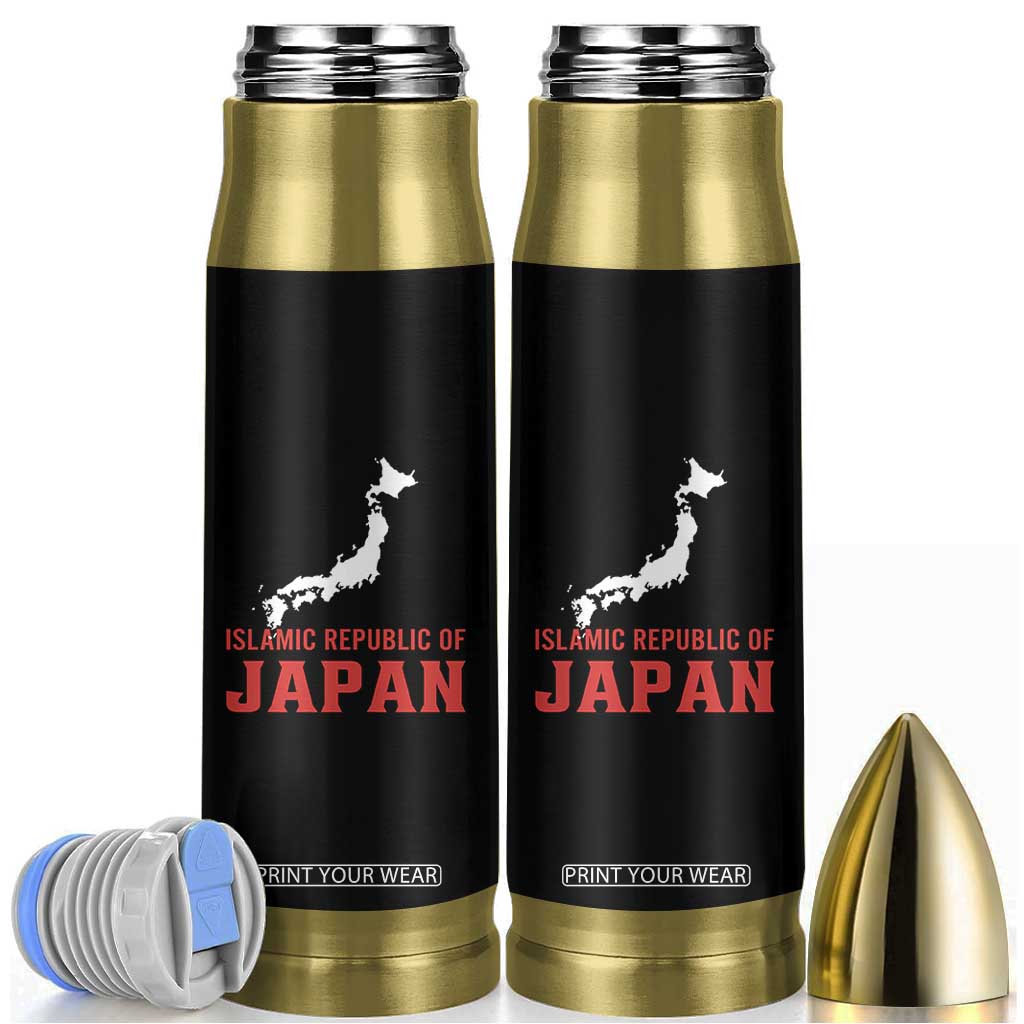 Islamic Republic of Japan Country Map Graphic Bullet Tumbler Viral Political Satire Meme TS02 Black Print Your Wear