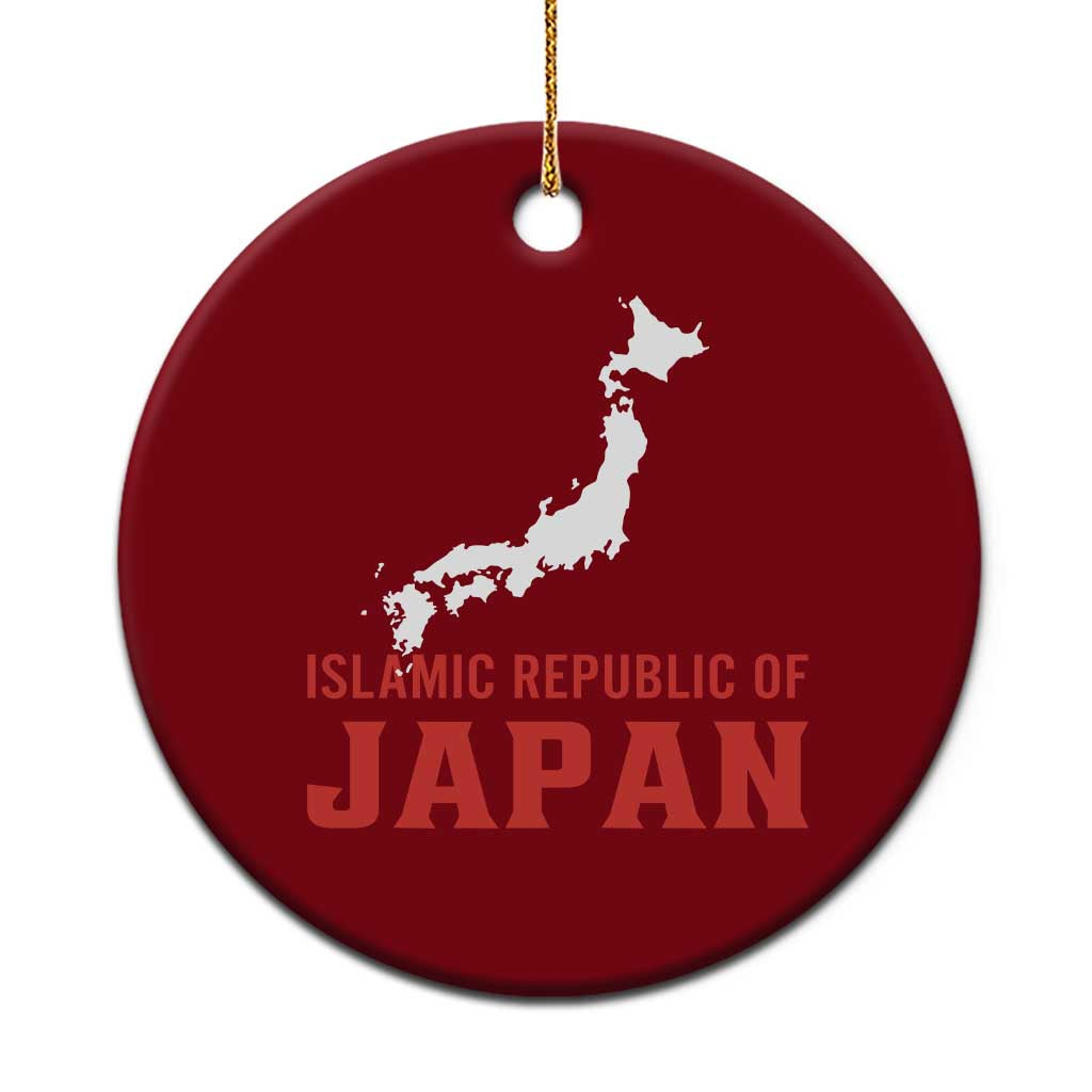 Islamic Republic of Japan Country Map Graphic Ceramic Ornament Viral Political Satire Meme