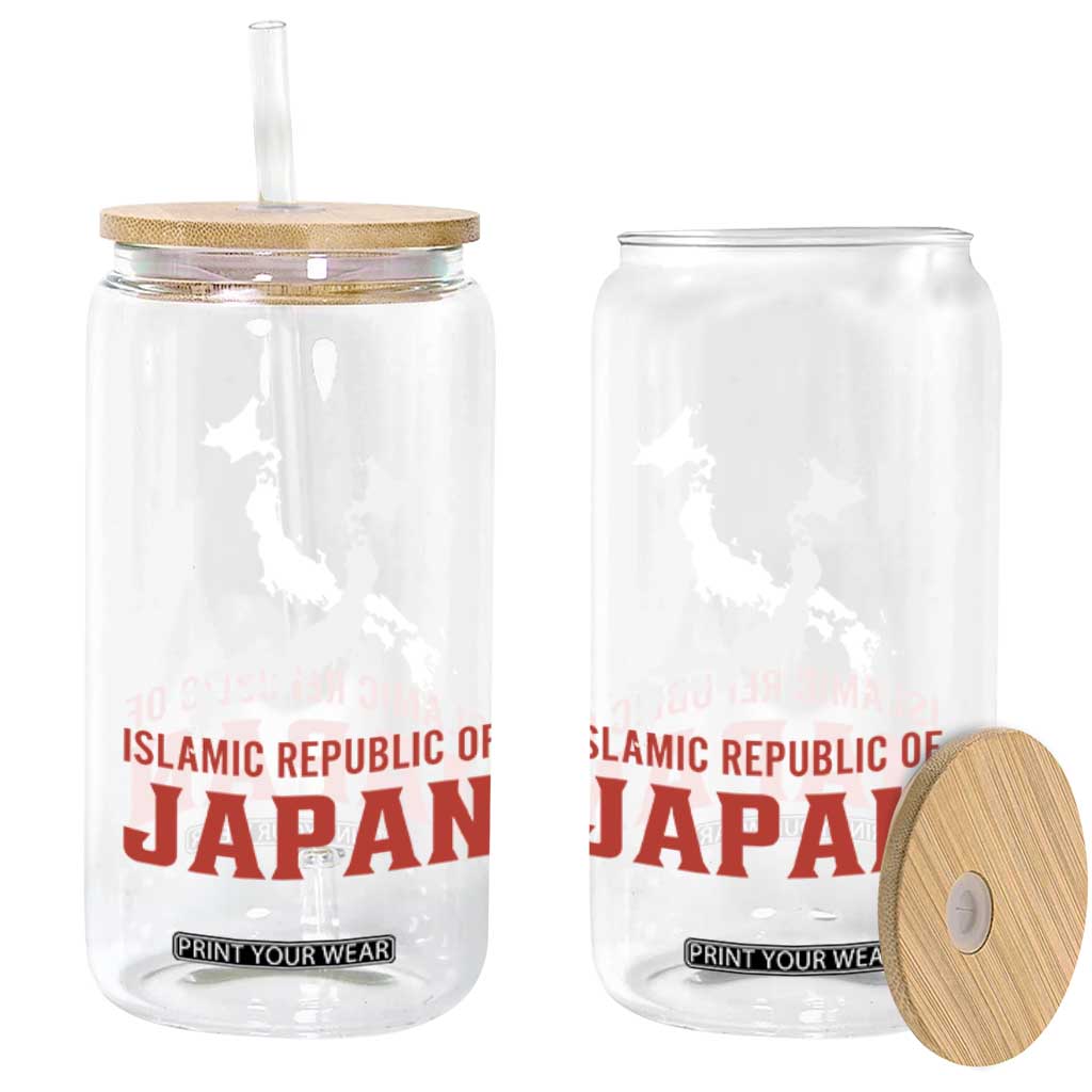 Islamic Republic of Japan Country Map Graphic Glass Can Viral Political Satire Meme TS02 Print Your Wear