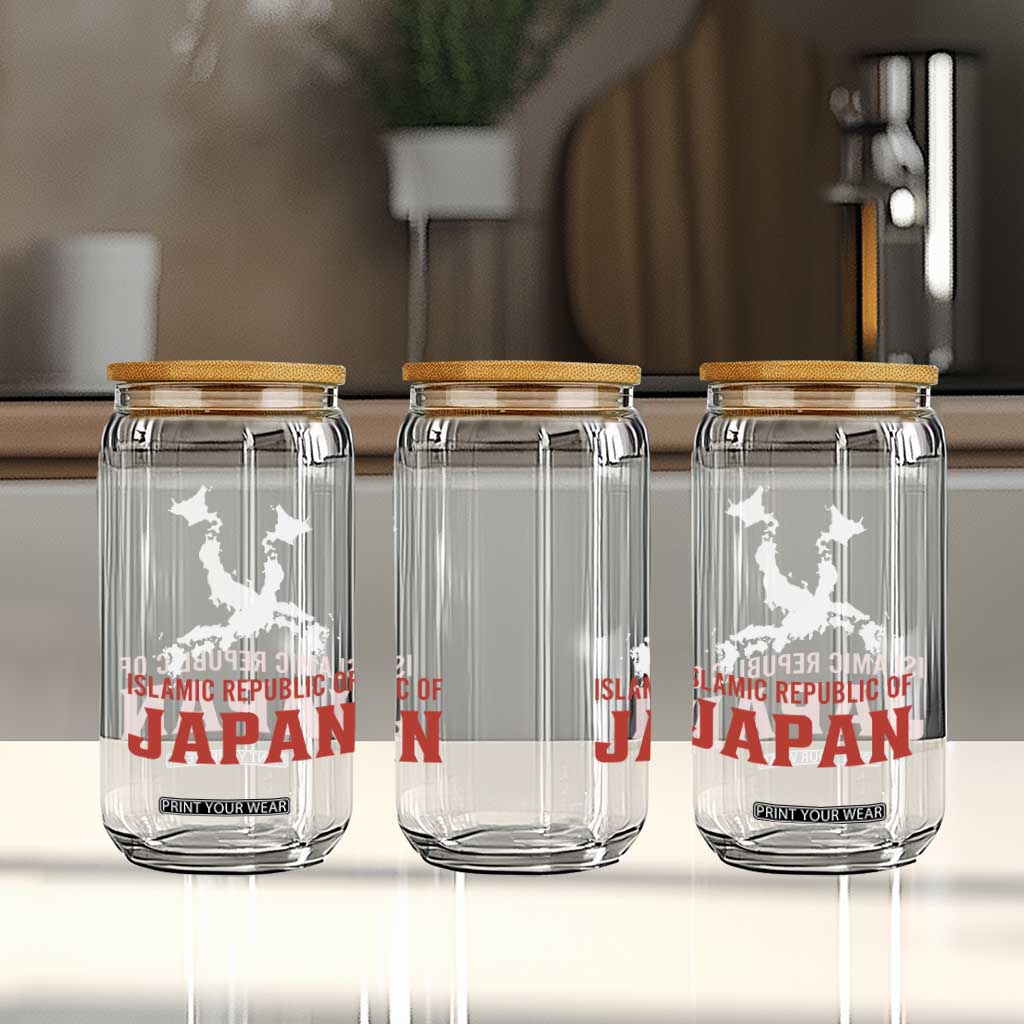 Islamic Republic of Japan Country Map Graphic Glass Can Viral Political Satire Meme TS02 Print Your Wear