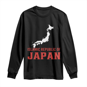 Islamic Republic of Japan Country Map Graphic Long Sleeve Shirt Viral Political Satire Meme