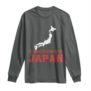 Islamic Republic of Japan Country Map Graphic Long Sleeve Shirt Viral Political Satire Meme