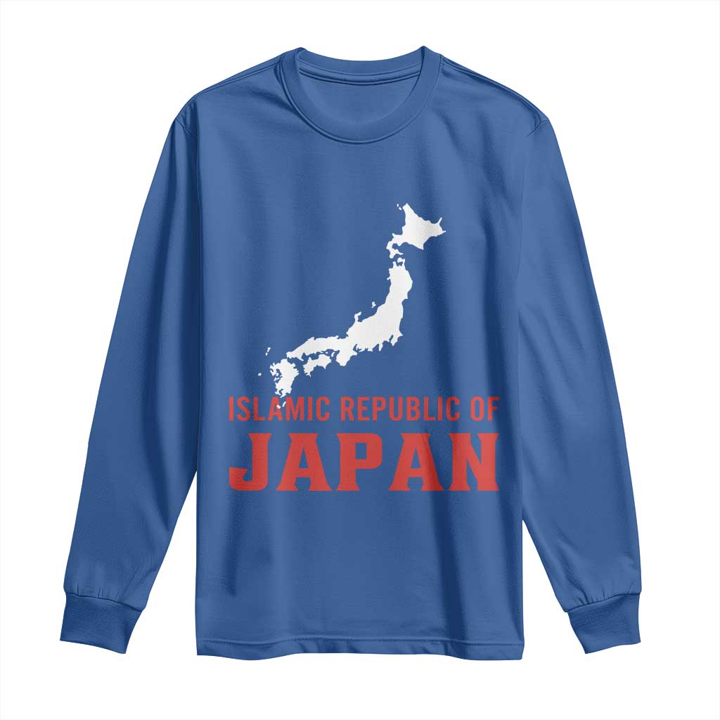 Islamic Republic of Japan Country Map Graphic Long Sleeve Shirt Viral Political Satire Meme