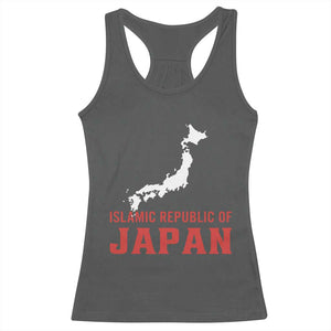 Islamic Republic of Japan Country Map Graphic Racerback Tank Top Viral Political Satire Meme