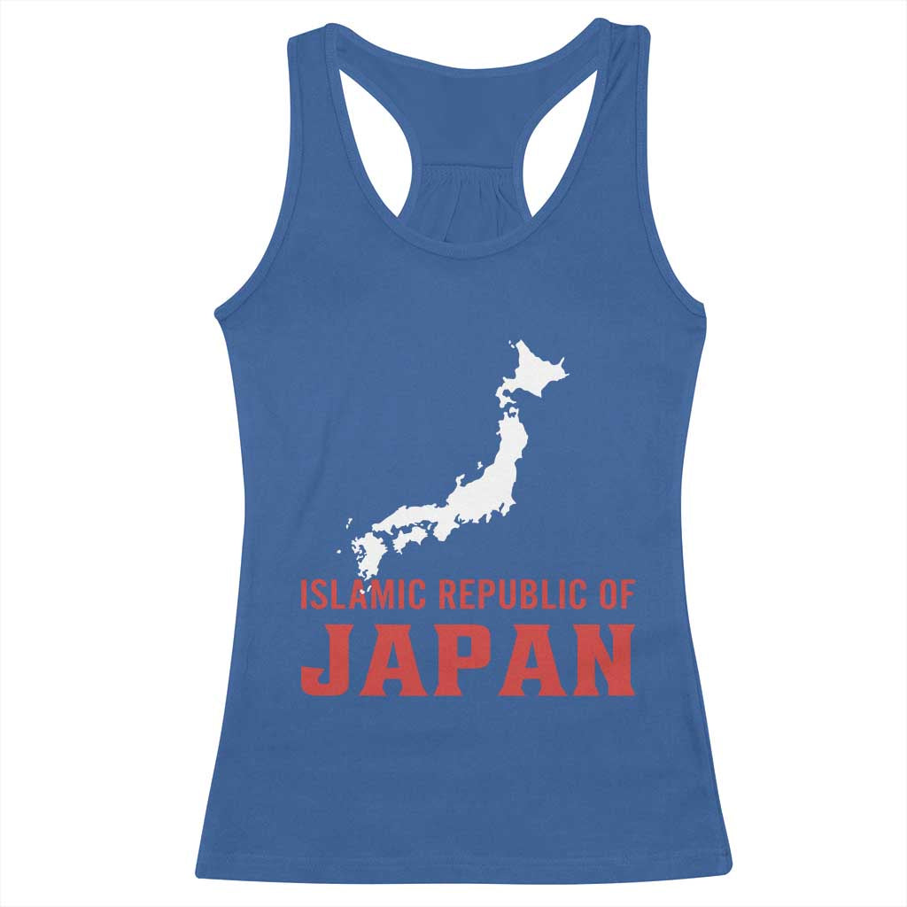 Islamic Republic of Japan Country Map Graphic Racerback Tank Top Viral Political Satire Meme