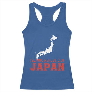 Islamic Republic of Japan Country Map Graphic Racerback Tank Top Viral Political Satire Meme