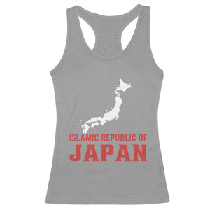 Islamic Republic of Japan Country Map Graphic Racerback Tank Top Viral Political Satire Meme