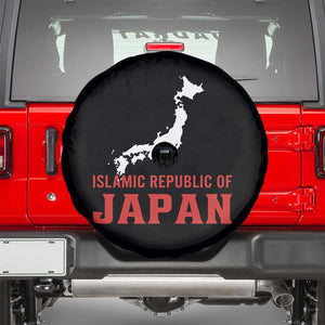 Islamic Republic of Japan Country Map Graphic Spare Tire Cover Viral Political Satire Meme TS02 Black Print Your Wear