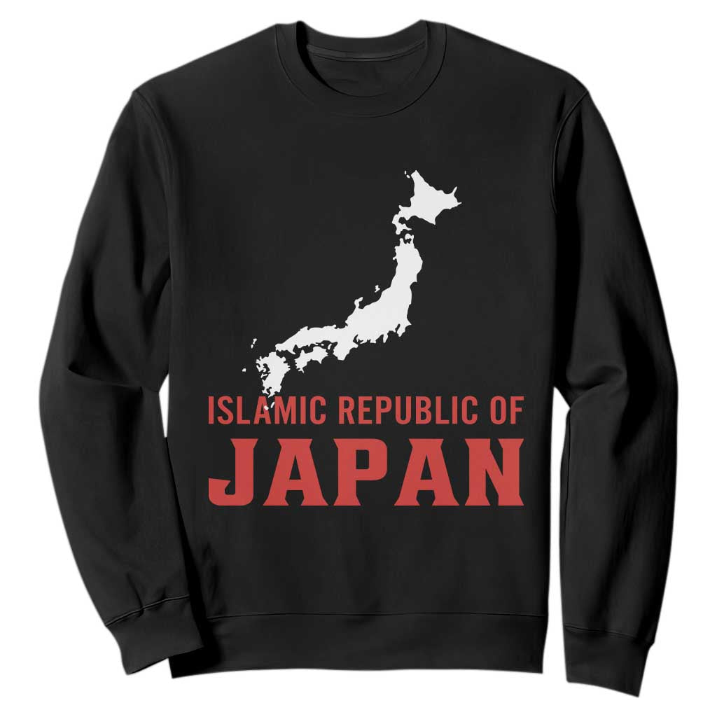 Islamic Republic of Japan Country Map Graphic Sweatshirt Viral Political Satire Meme